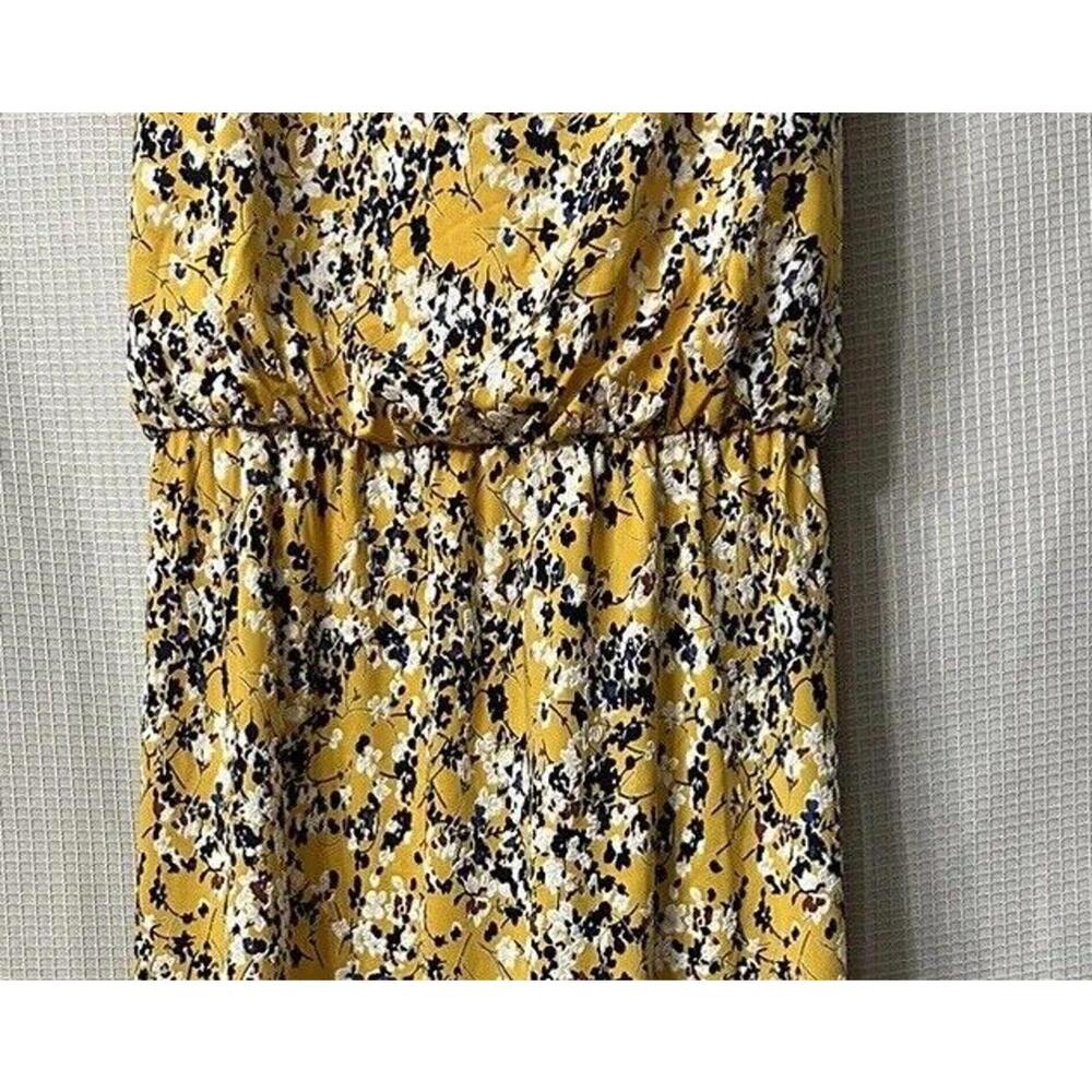 NWT Kaileigh Tasha Womens Yellow Floral Knit Casual Sleeveless Dress Size 2XL - Picture 4 of 11